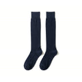 Mercerized Cotton Suit Socks - Navy Blue