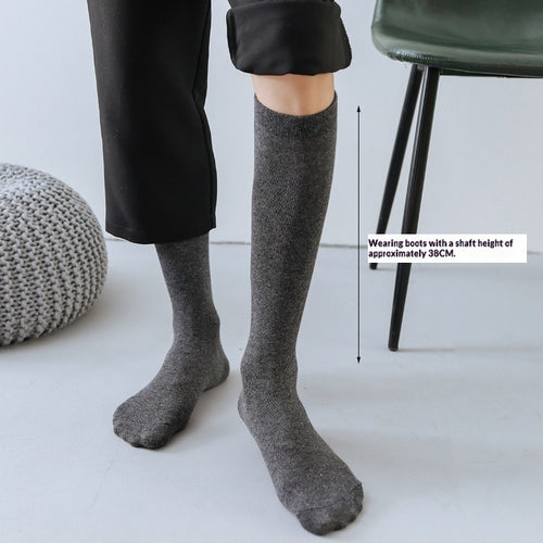 Solid Cotton Suit Socks